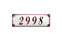 KALUNDBORG-TALONUMERO Emalikyltti