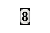 SONDERBORG-TALONUMERO Emalikyltti